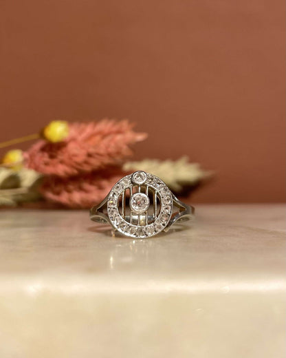 Bague Art Déco 19 Diamants &quot;Autumn&quot; - Elliade Paris