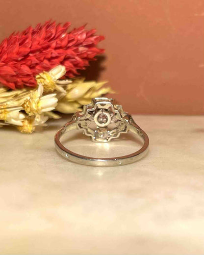 Bague Art - Déco 19 Diamants &quot;Constance&quot; - Elliade Paris