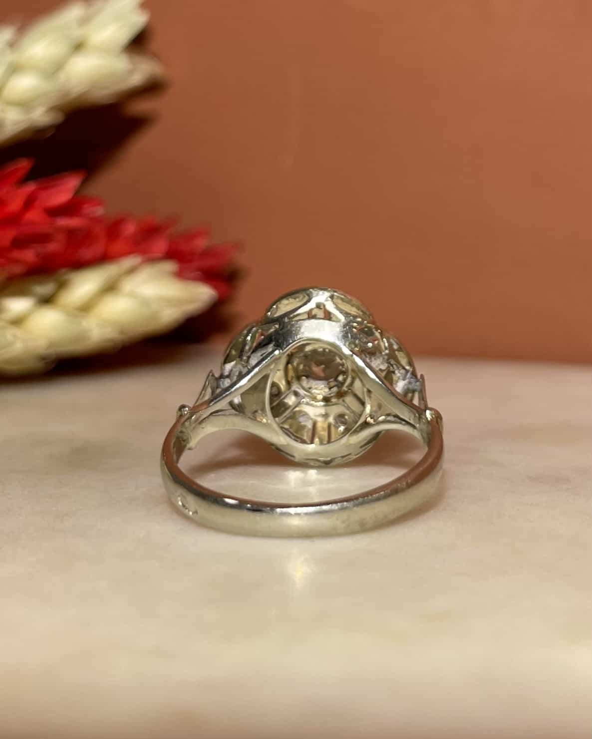 Bague Art - déco 1930 Diamants &quot;Lexie&quot; - Elliade Paris