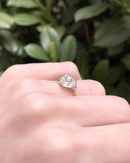 Bague Art - Déco 1940 Diamant &quot;Arius&quot; - Elliade Paris