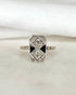 Bague Art Déco 2 Saphirs & 15 Diamants "Zélie" - Elliade Paris