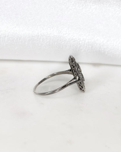 Bague Art - Déco 20 Diamants &quot;Roumi&quot; - Elliade Paris
