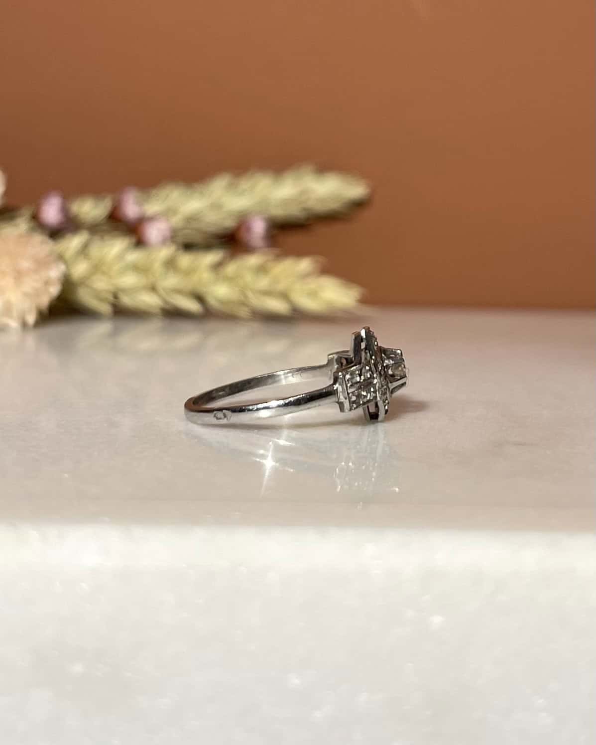 Bague Art Déco 21 Diamants "Amalia" - Elliade Paris