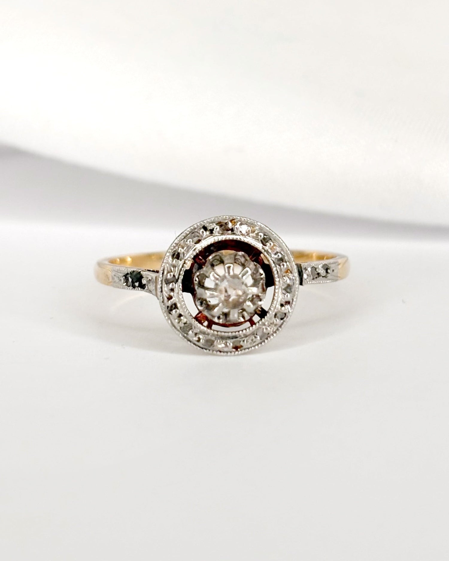 Bague Art Déco 21 Diamants "Sophia" - Elliade Paris