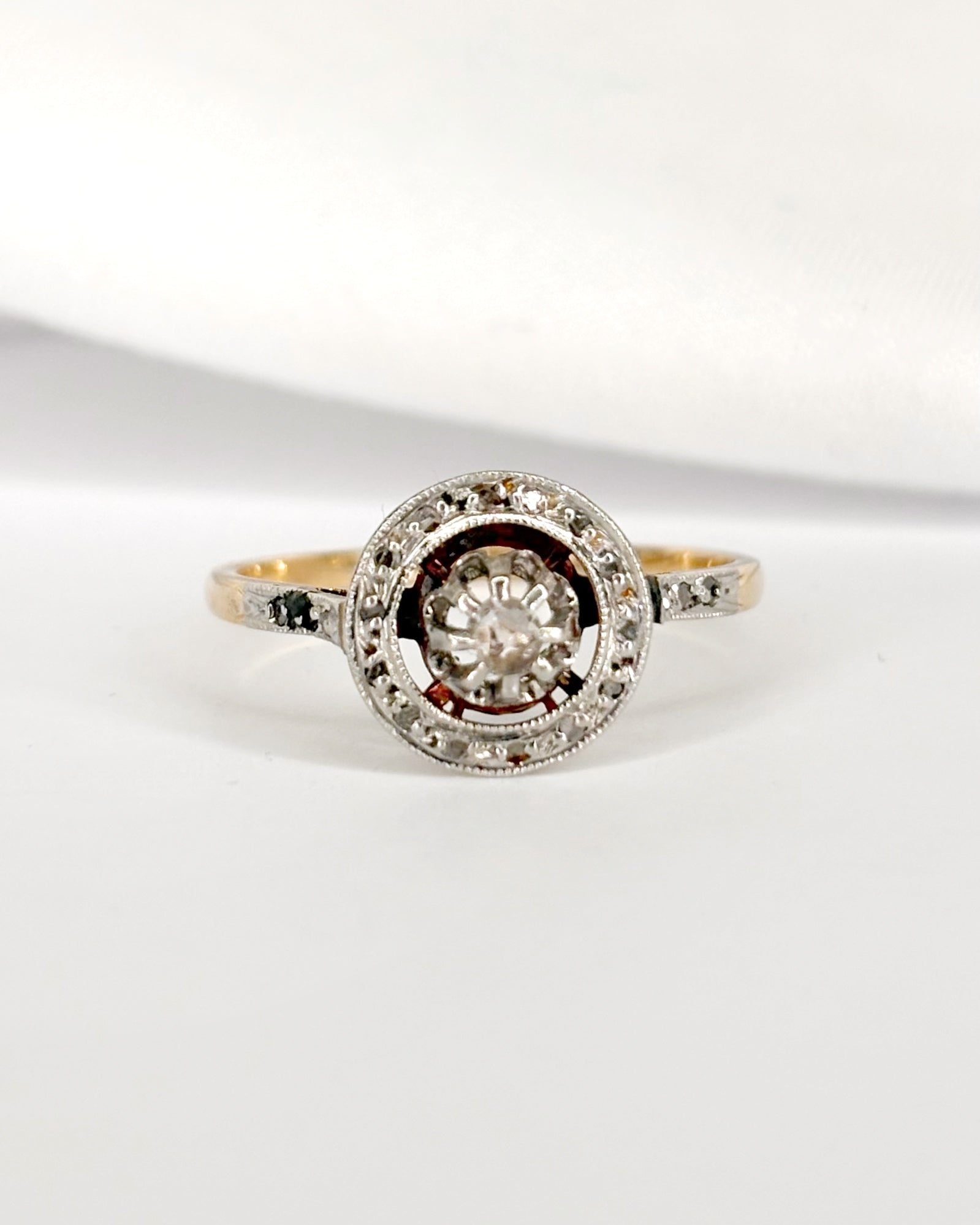 Bague Art Déco 21 Diamants "Sophia" - Elliade Paris