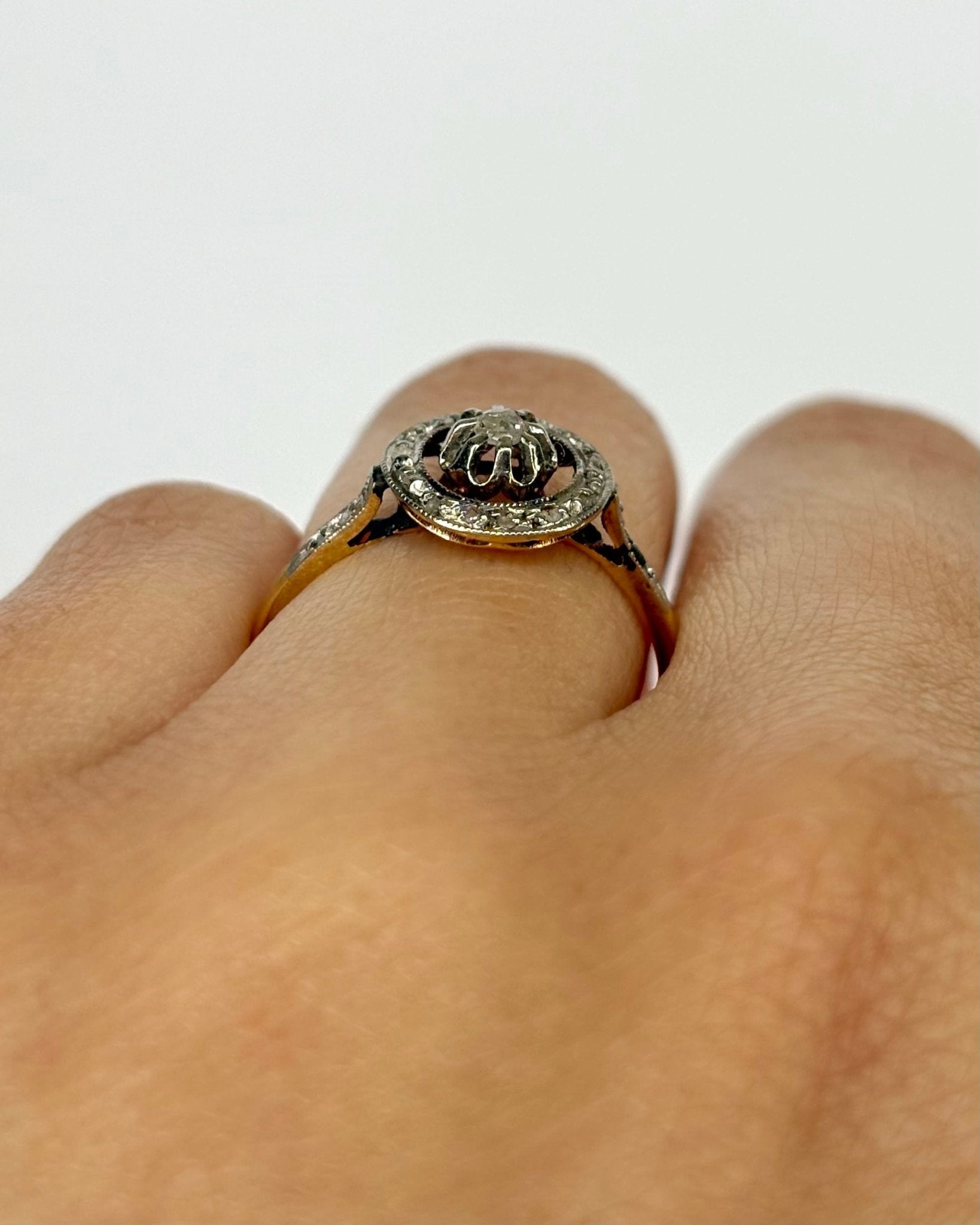 Bague Art Déco 21 Diamants "Sophia" - Elliade Paris