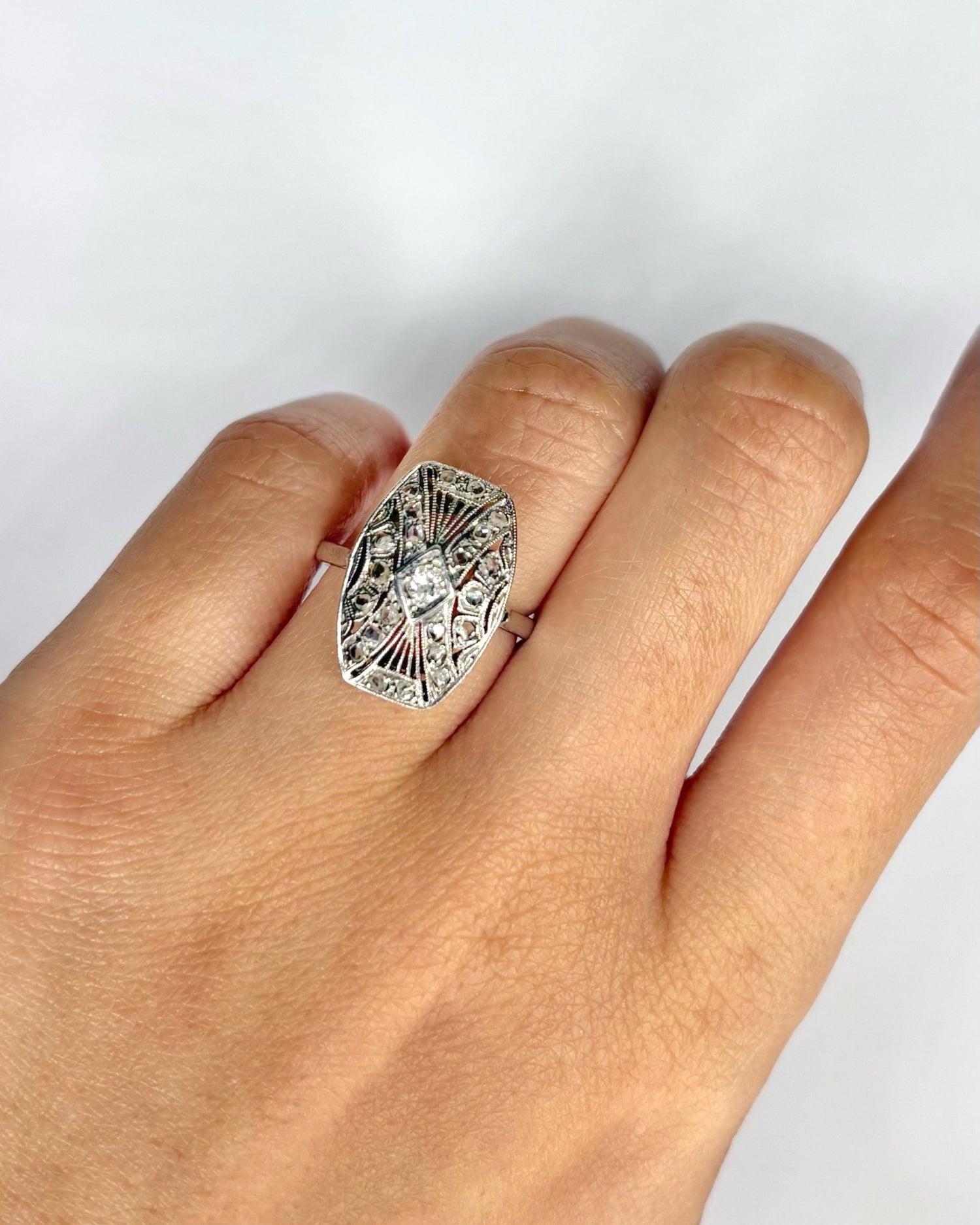 Bague Art Déco 23 Diamants "Liza" - Elliade Paris