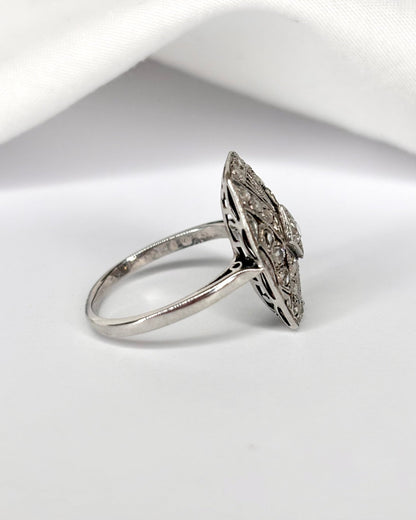 Bague Art Déco 23 Diamants "Liza" - Elliade Paris