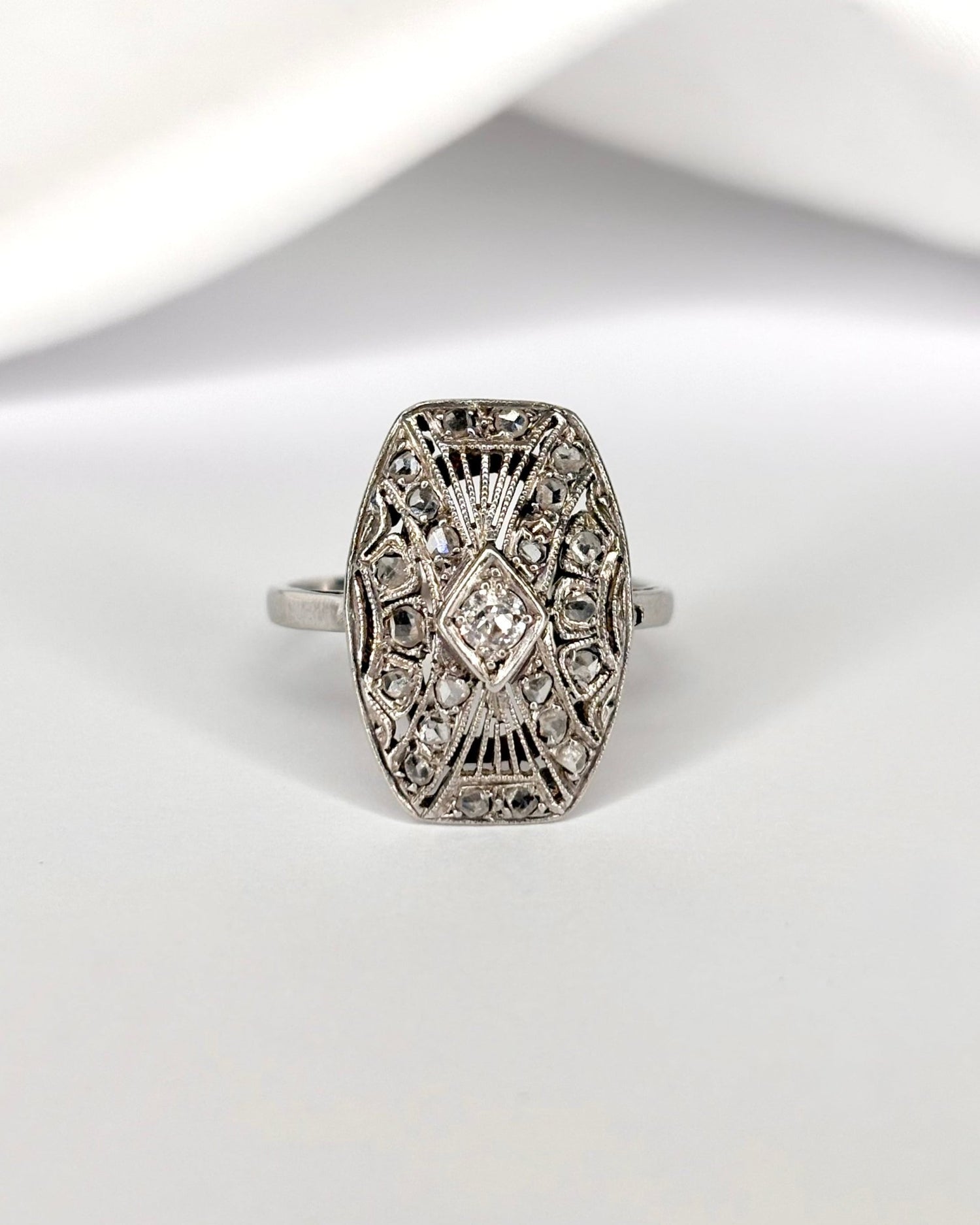 Bague Art Déco 23 Diamants "Liza" - Elliade Paris