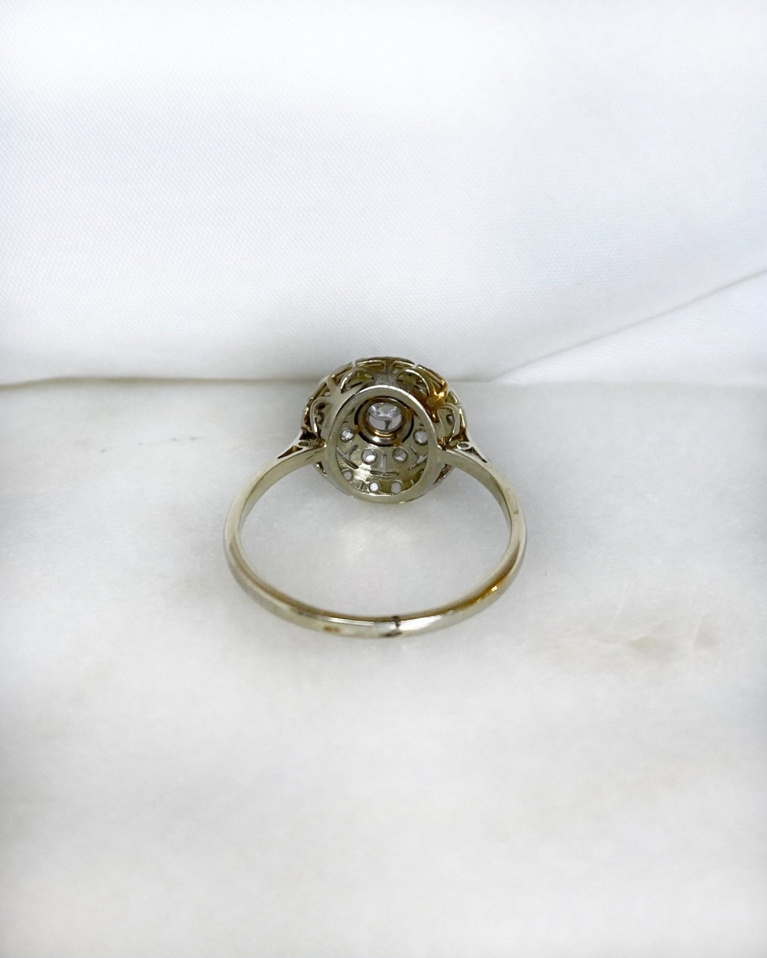 Bague Art - Déco 25 Diamants 0.34 carat &quot;Aziel&quot; - Elliade Paris