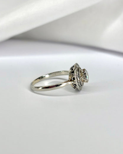 Bague Art - déco 25 Diamants &quot;Léna&quot; - Elliade Paris