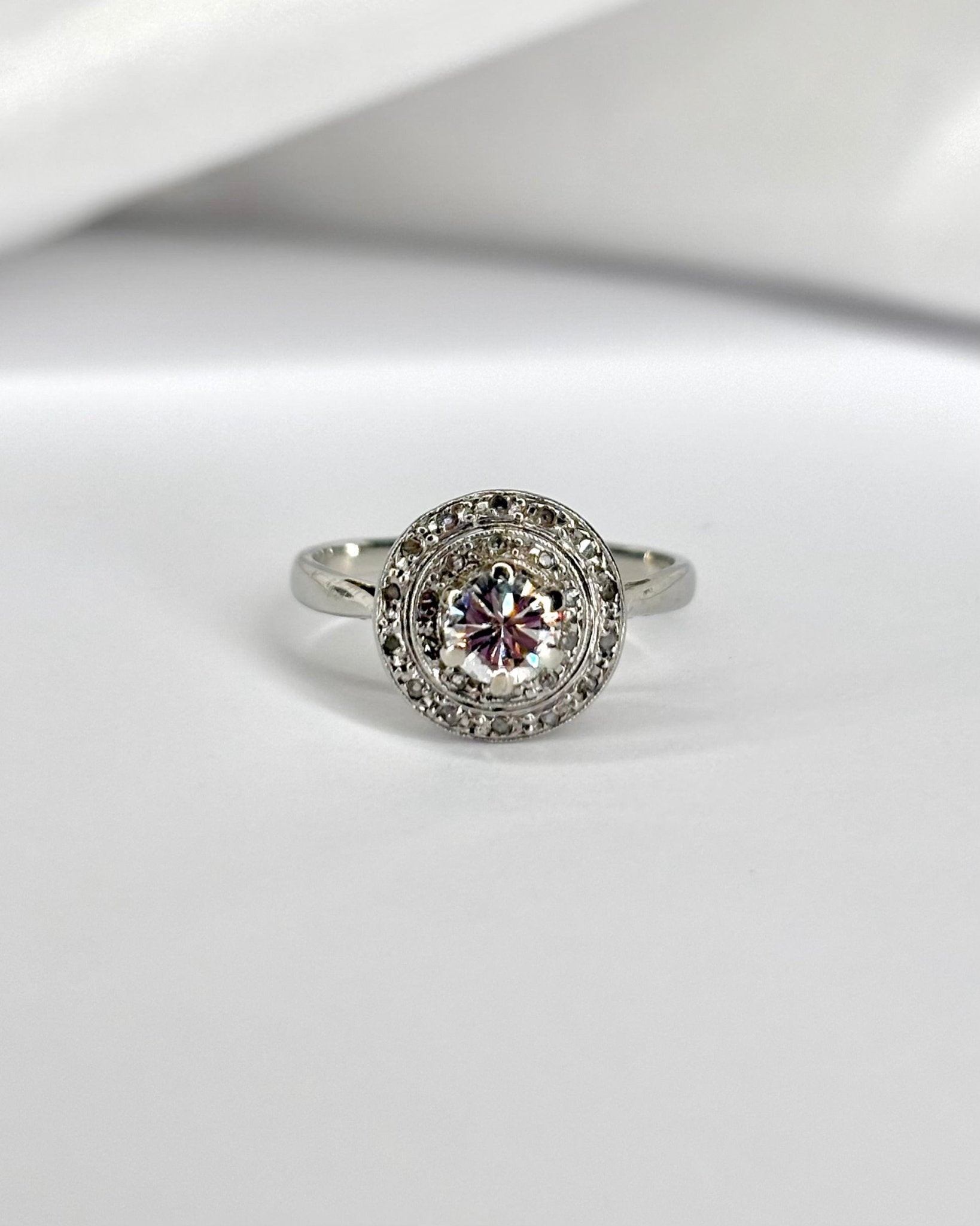 Bague Art - déco 25 Diamants &quot;Léna&quot; - Elliade Paris