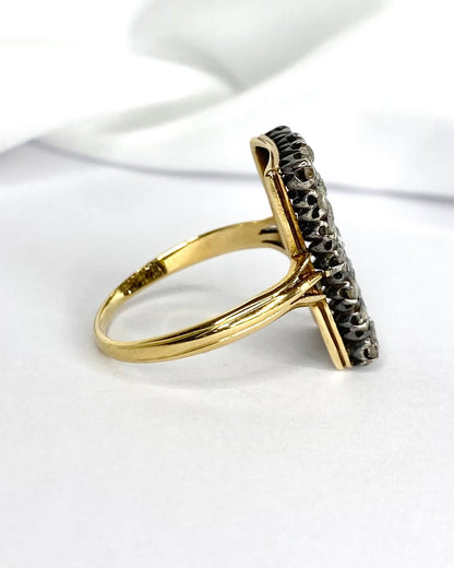 Bague Art Déco 28 Diamants 0.84 carat "Estelle" - Elliade Paris