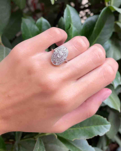 Bague Art - déco 31 Diamants &quot;Nakiya &quot; - Elliade Paris