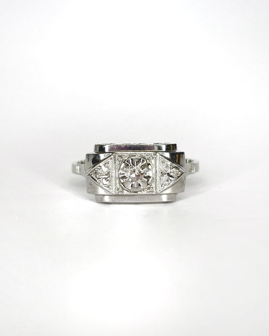 Bague Art Déco 7 Diamants "Élisa" - Elliade Paris