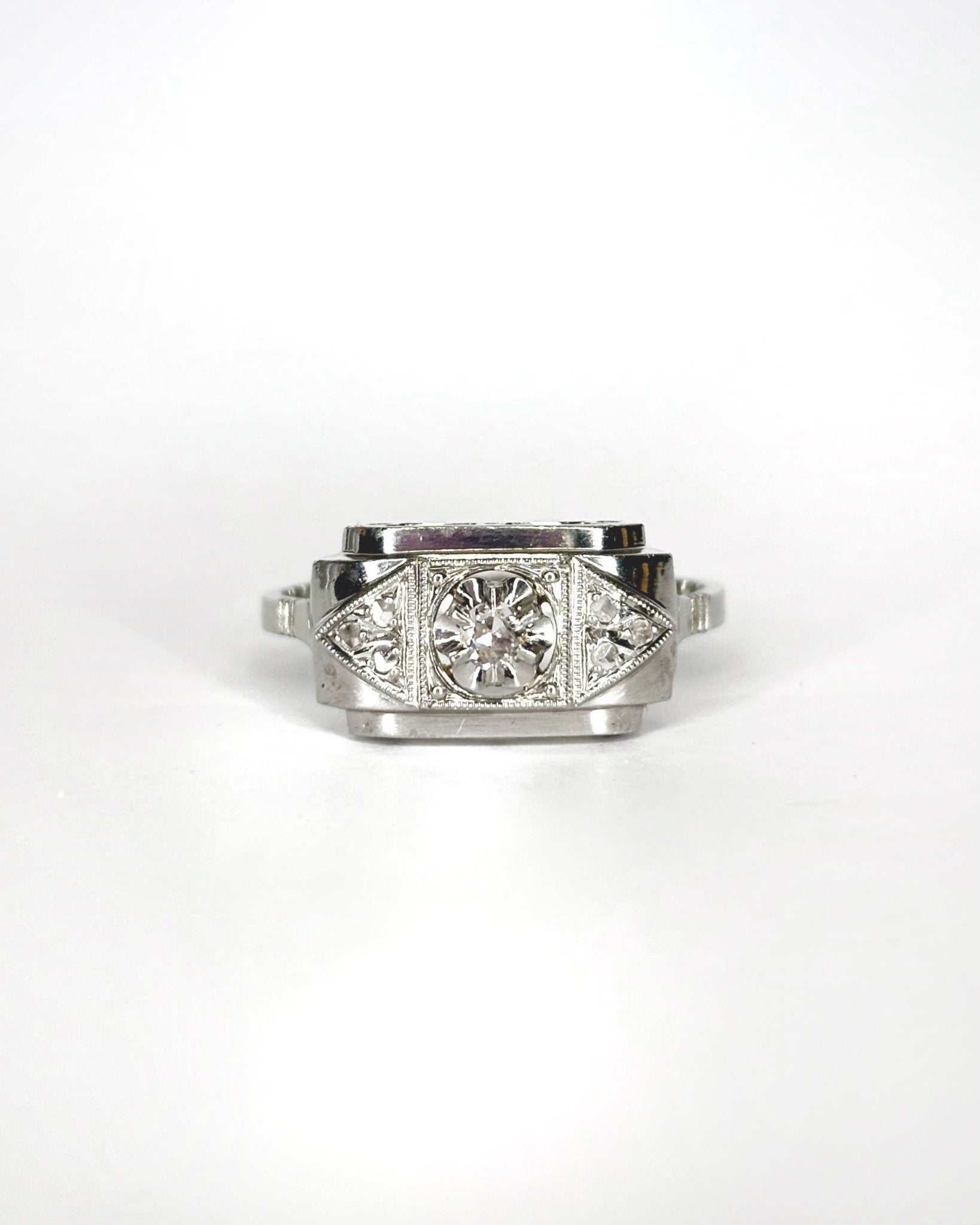 Bague Art Déco 7 Diamants "Élisa" - Elliade Paris