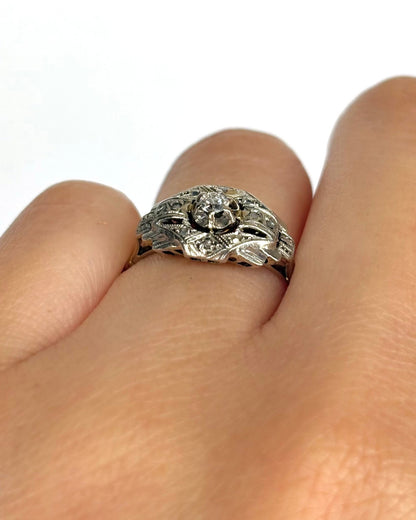 Bague Art - Déco 7 Diamants "Robina" - Elliade Paris