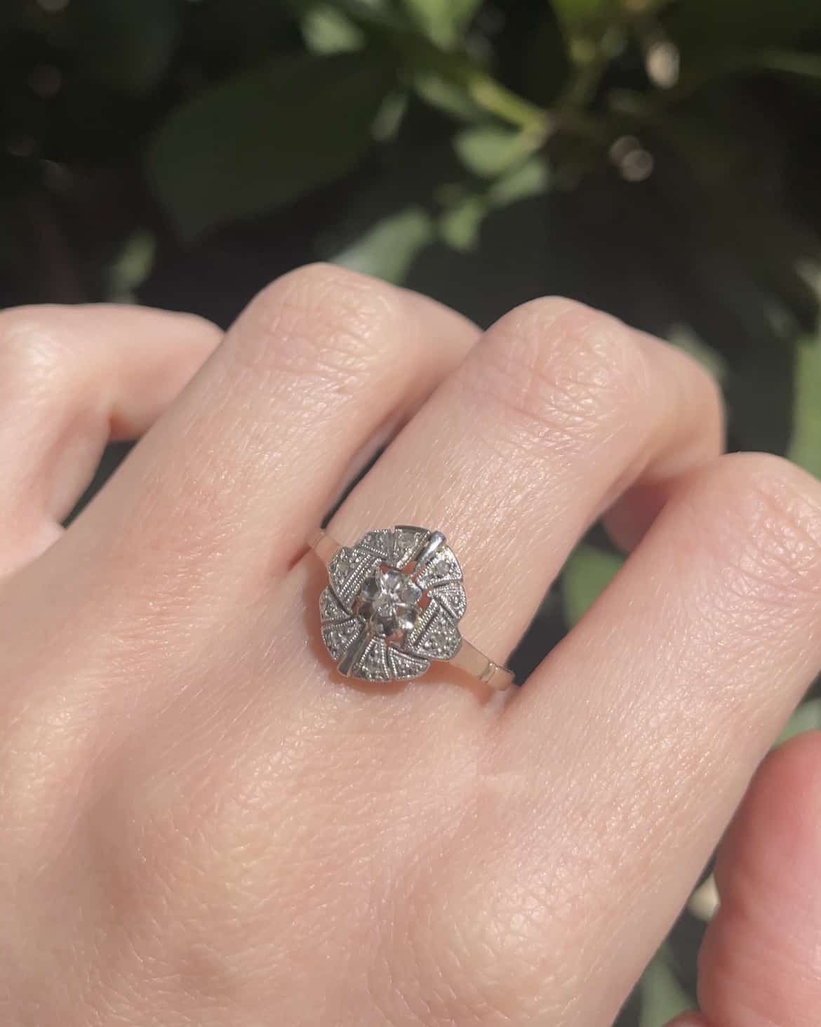 Bague Art - Déco 7 Diamants &quot;Sonia&quot; - Elliade Paris