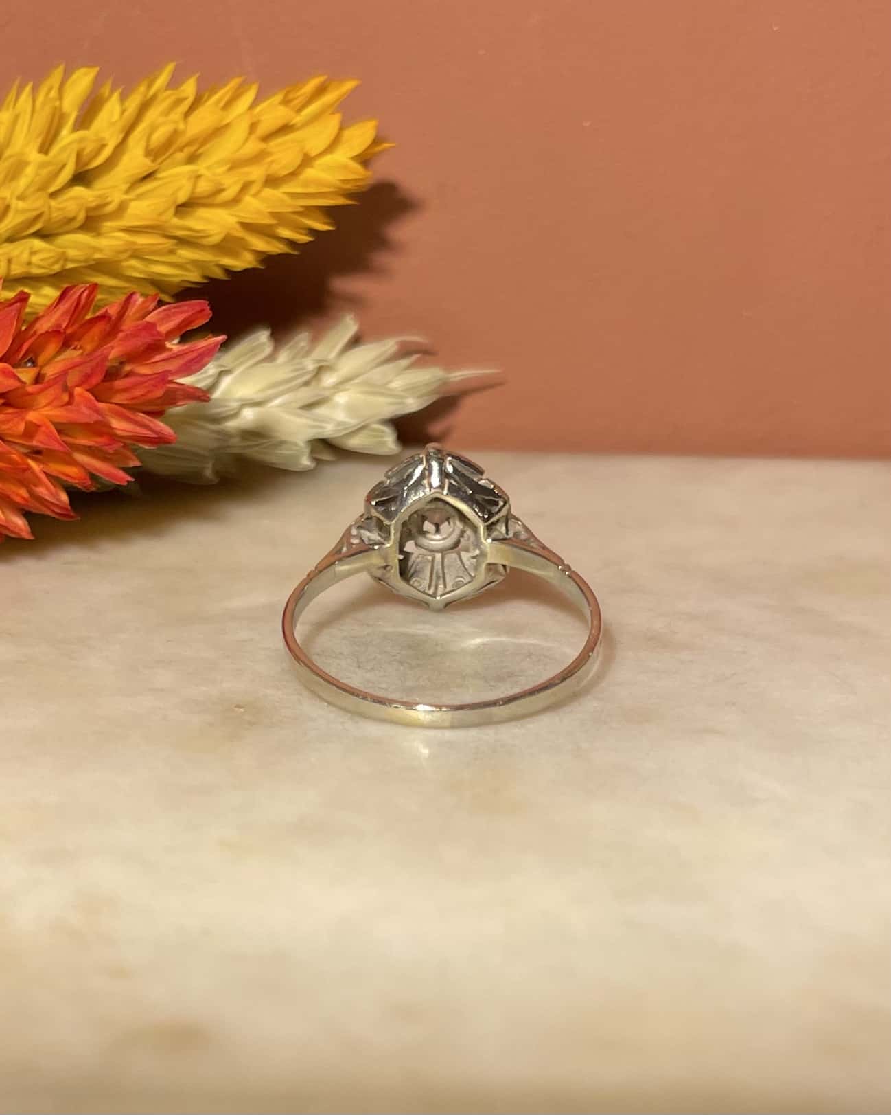 Bague Art - Déco 7 Diamants "Sonia" - Elliade Paris