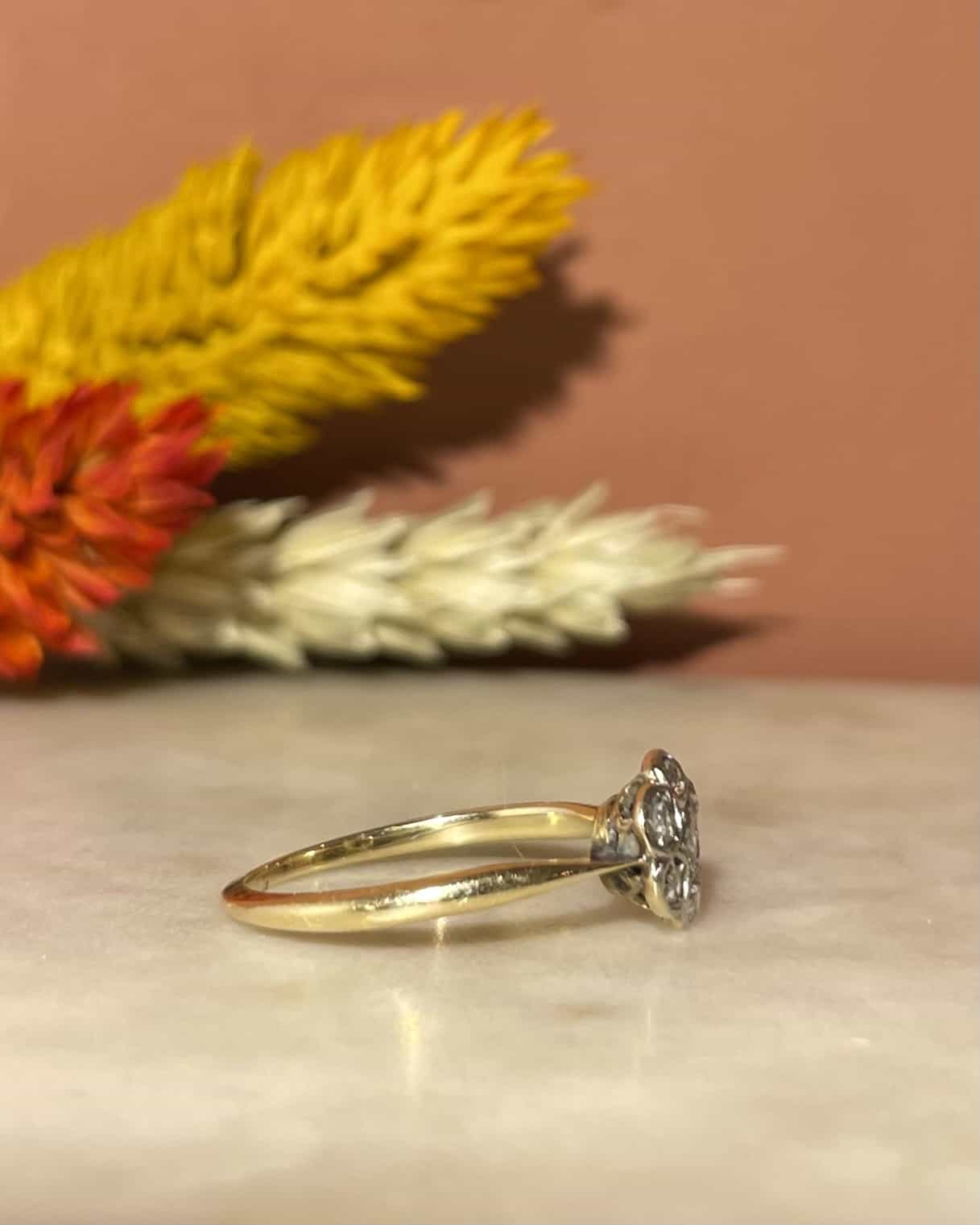 Bague Art déco 7 Diamants "Tilda" - Elliade Paris
