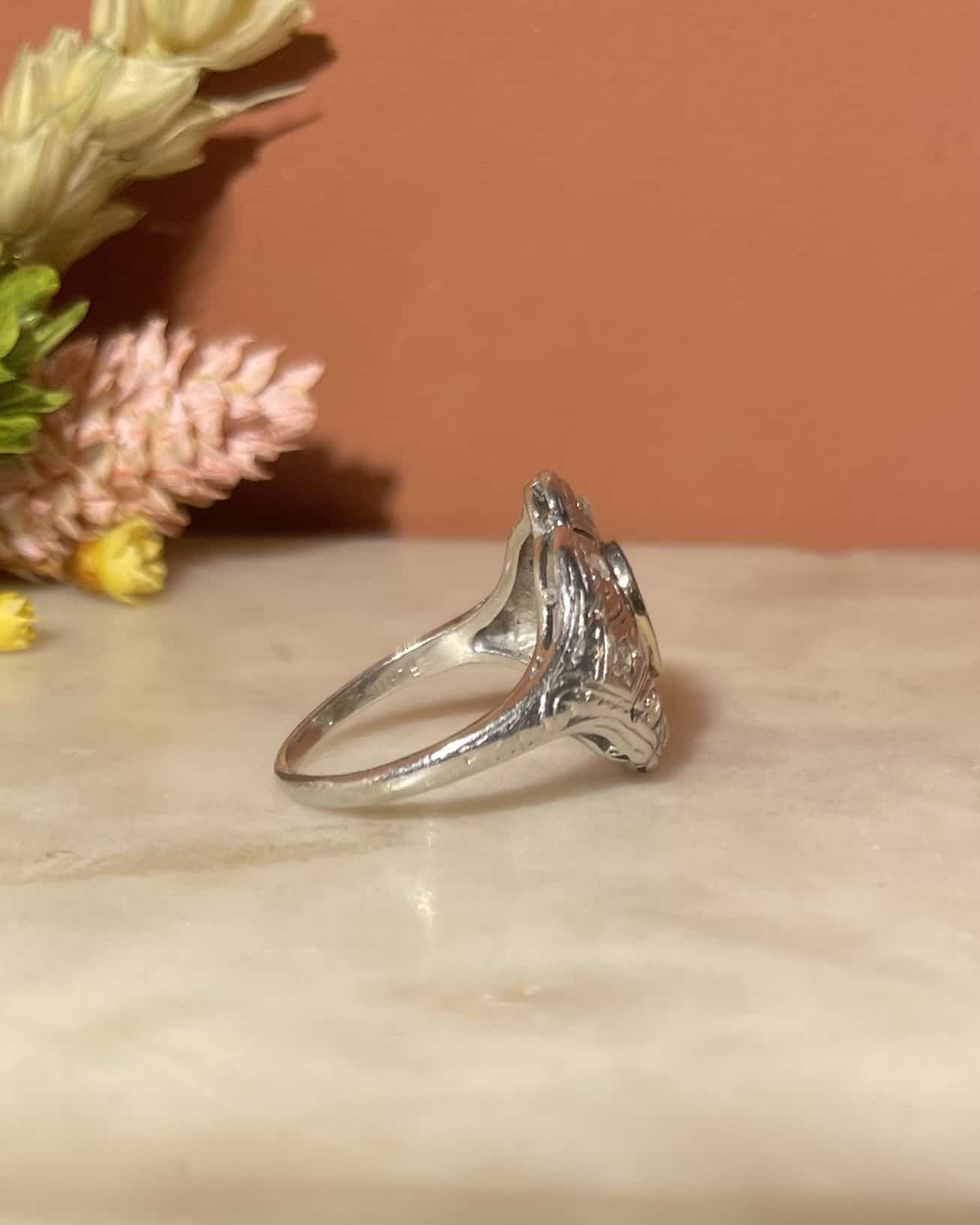 Bague Art - déco 9 Diamants &quot;Hyacinth&quot; - Elliade Paris