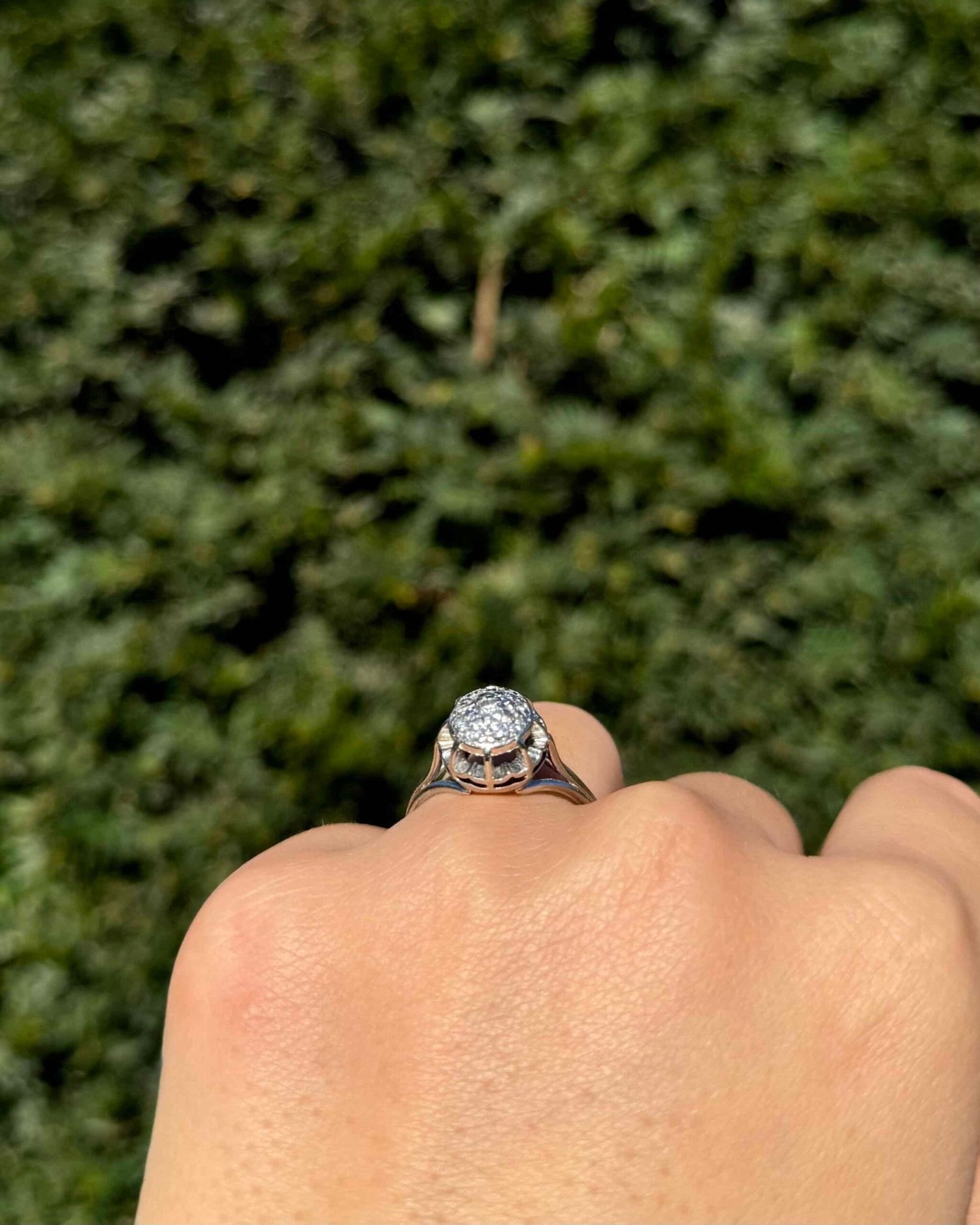 Bague Art - Déco 9 Diamants &quot;Julianna&quot; - Elliade Paris