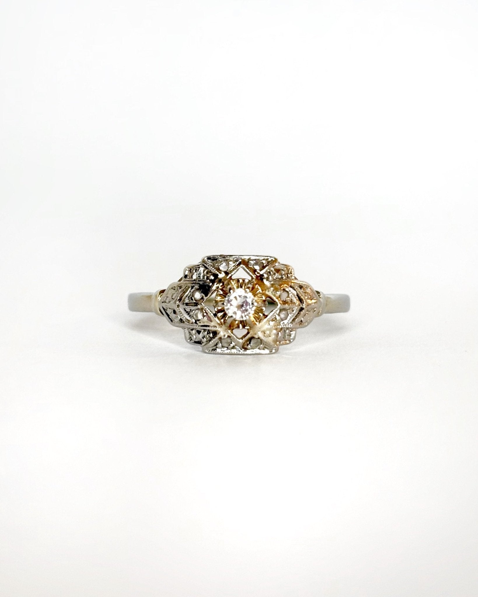Bague Art Déco 9 Diamants "Loane" - Elliade Paris