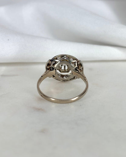 Bague Art Déco 9 Diamants &quot;Lyana&quot; - Elliade Paris