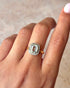 Bague Art - Déco Aigue - Marine 1.15 carat & 20 Diamants "Ludivine" - Elliade Paris