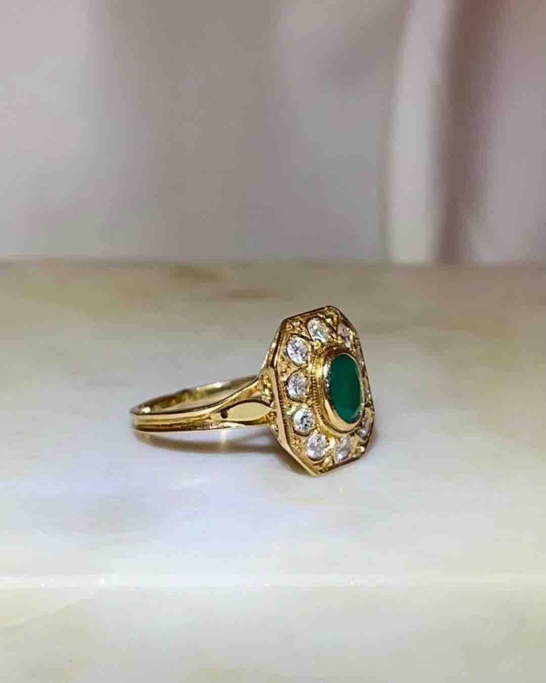 Bague Art - déco "Amanda" - Elliade Paris