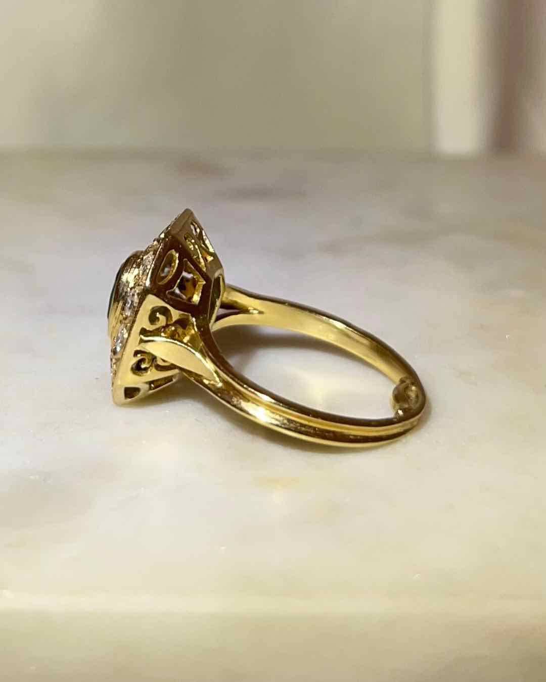 Bague Art - déco "Amanda" - Elliade Paris