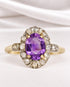 Bague Art-Déco Améthyste 1.10 carat & Diamants "Eglantine" - Elliade Paris