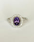 Bague Art Déco Améthyste 1.20 carat & 20 Diamants "Ainhoa" - Elliade Paris