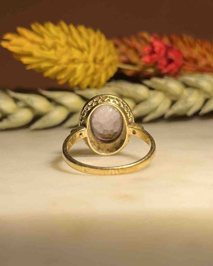 Bague Art - Déco Améthyste &amp; Diamants &quot;Liria&quot; - Elliade Paris