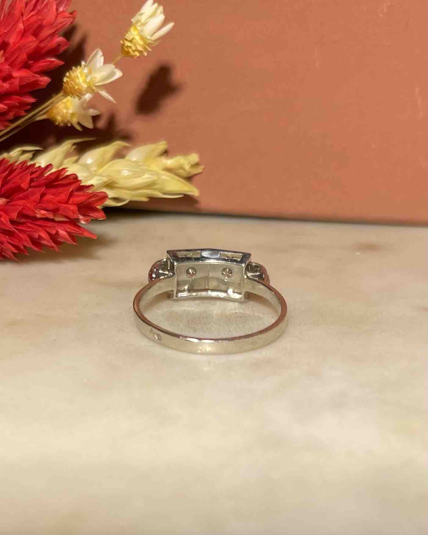 Bague Art-Déco Diamants &quot;Chantal&quot;
