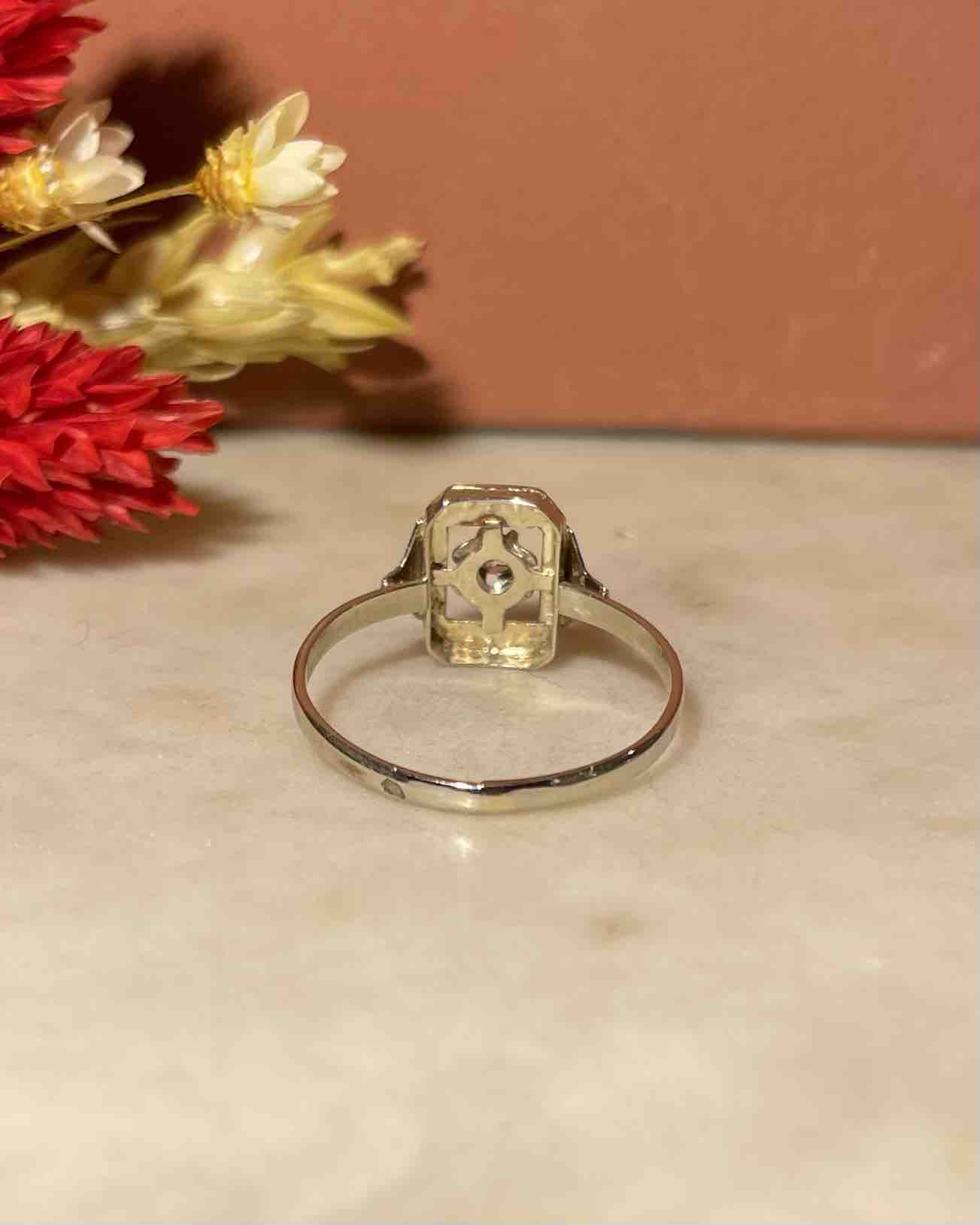 Bague Art-Déco Diamant "Andrée" - Elliade Paris