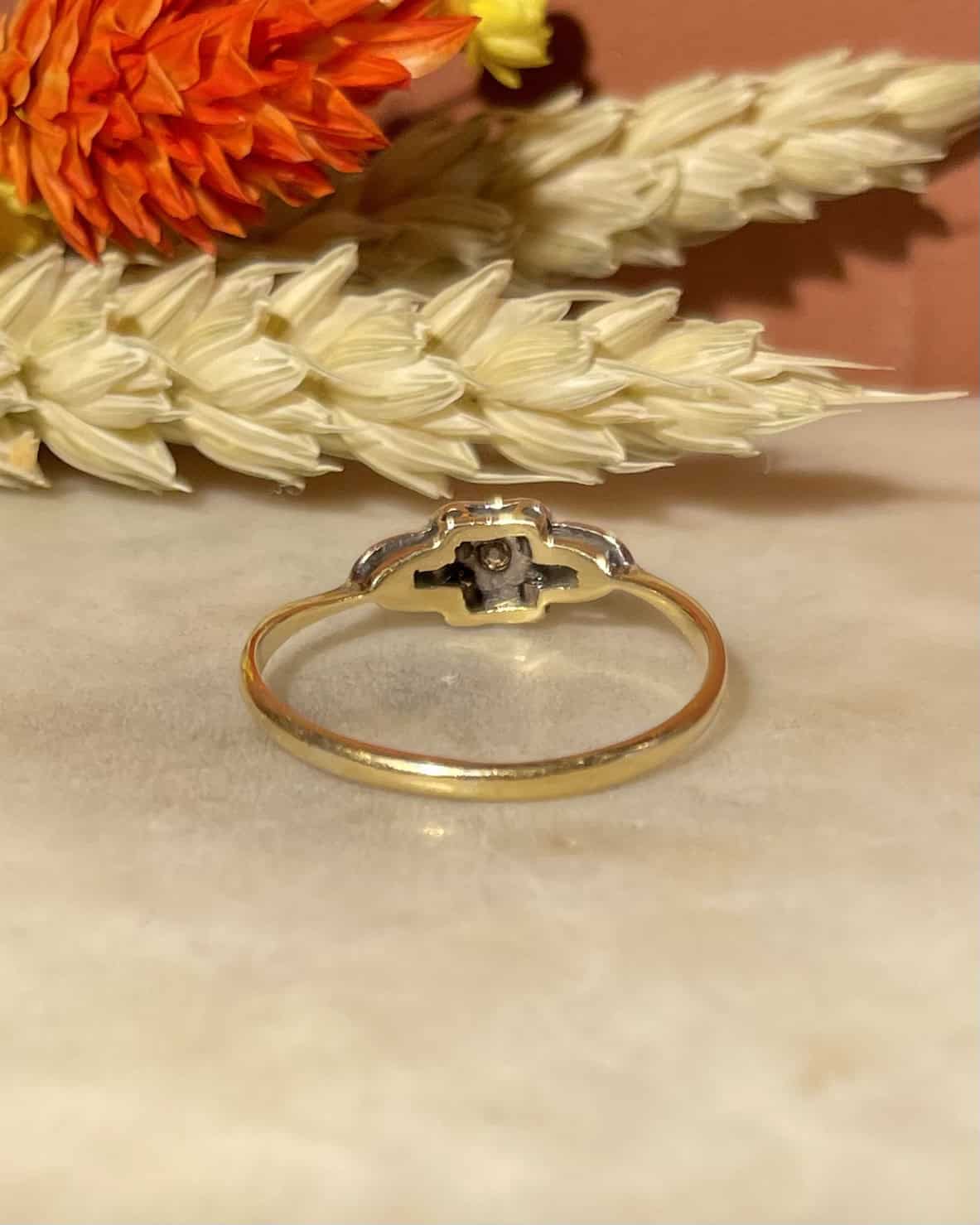 Bague vintage Art Déco Diamants &quot;Romy&quot;