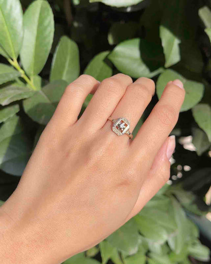 Bague Art-Déco Diamant &quot;Andrée&quot;