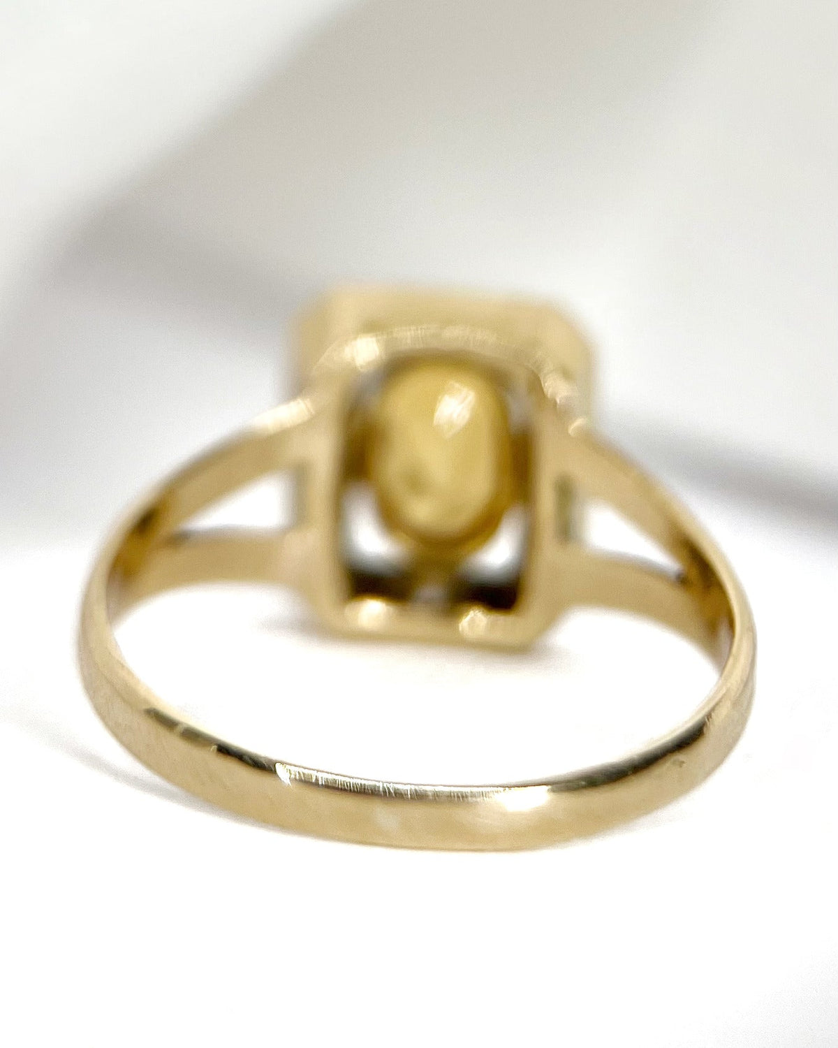 Bague Art-Déco Citrine &amp; Diamants "Natasha" - Elliade Paris