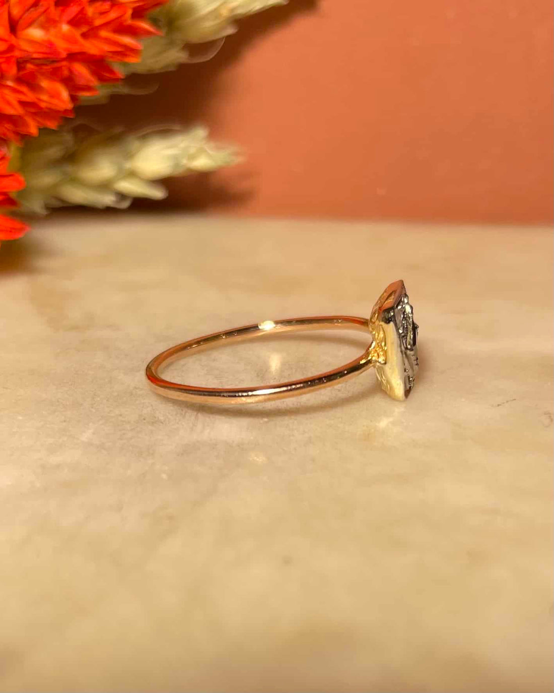 Bague Art-Déco Emeraude &amp; Diamants &quot;Gladys&quot;
