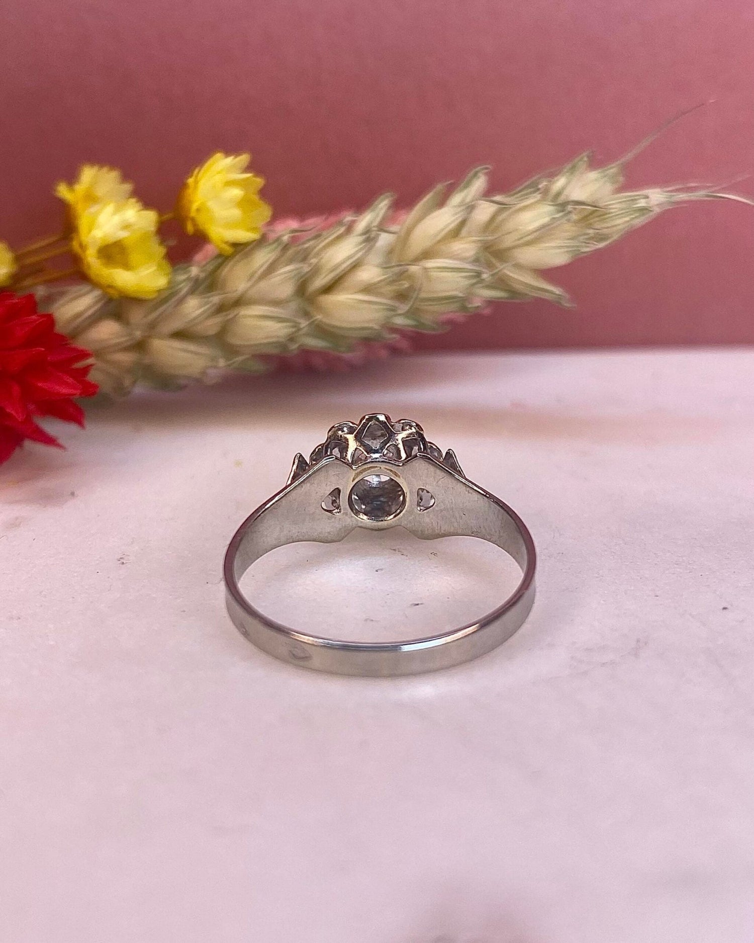 Bague Art - Deco Diamant 0.06 carat &quot;Zélie&quot; - Elliade Paris