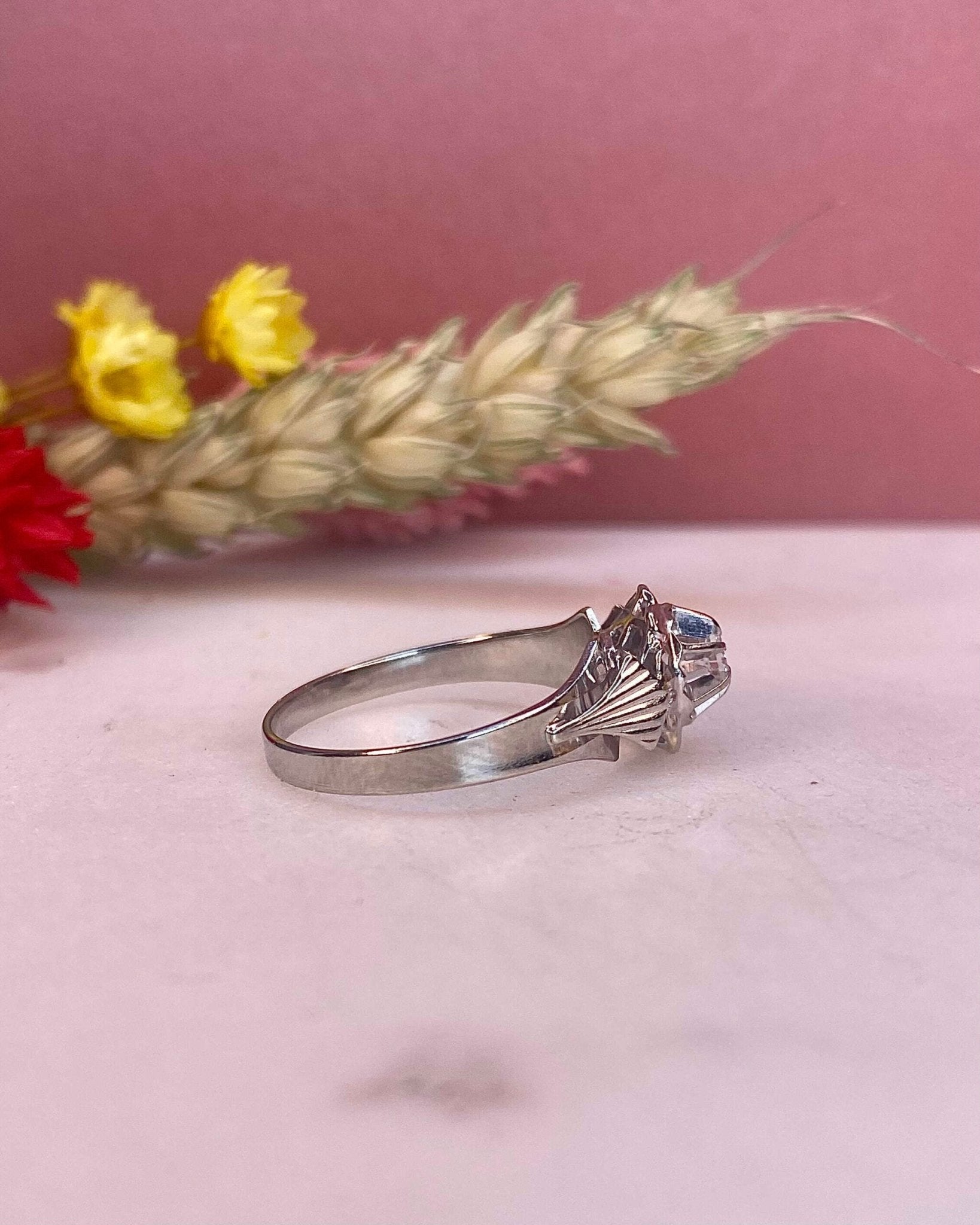 Bague Art - Deco Diamant 0.06 carat &quot;Zélie&quot; - Elliade Paris