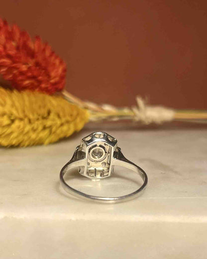Bague Art - Déco Diamant 0.14 Carat &quot;Tania&quot; - Elliade Paris