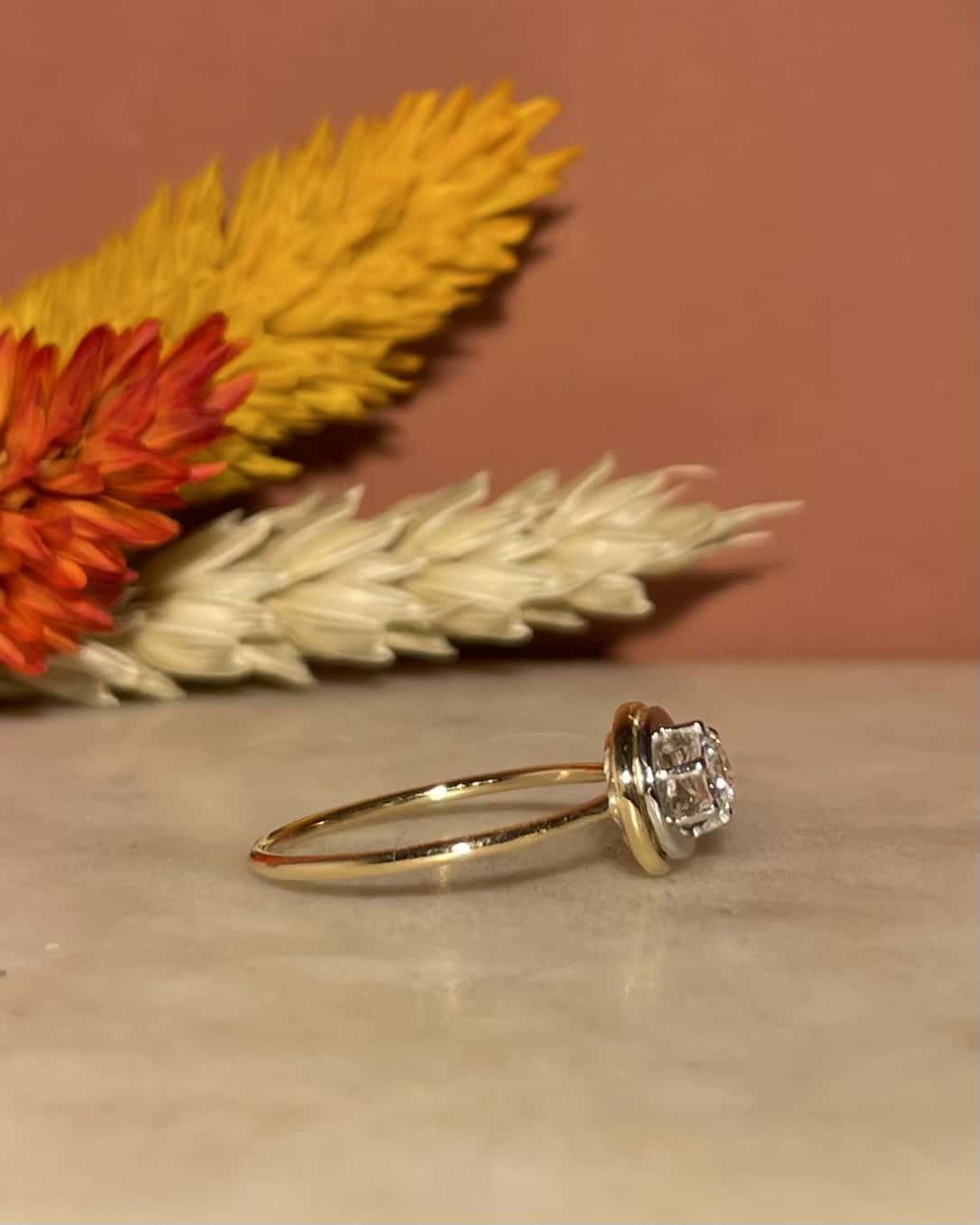 Bague Art déco Diamant 0.30 carat "Maurane" - Elliade Paris