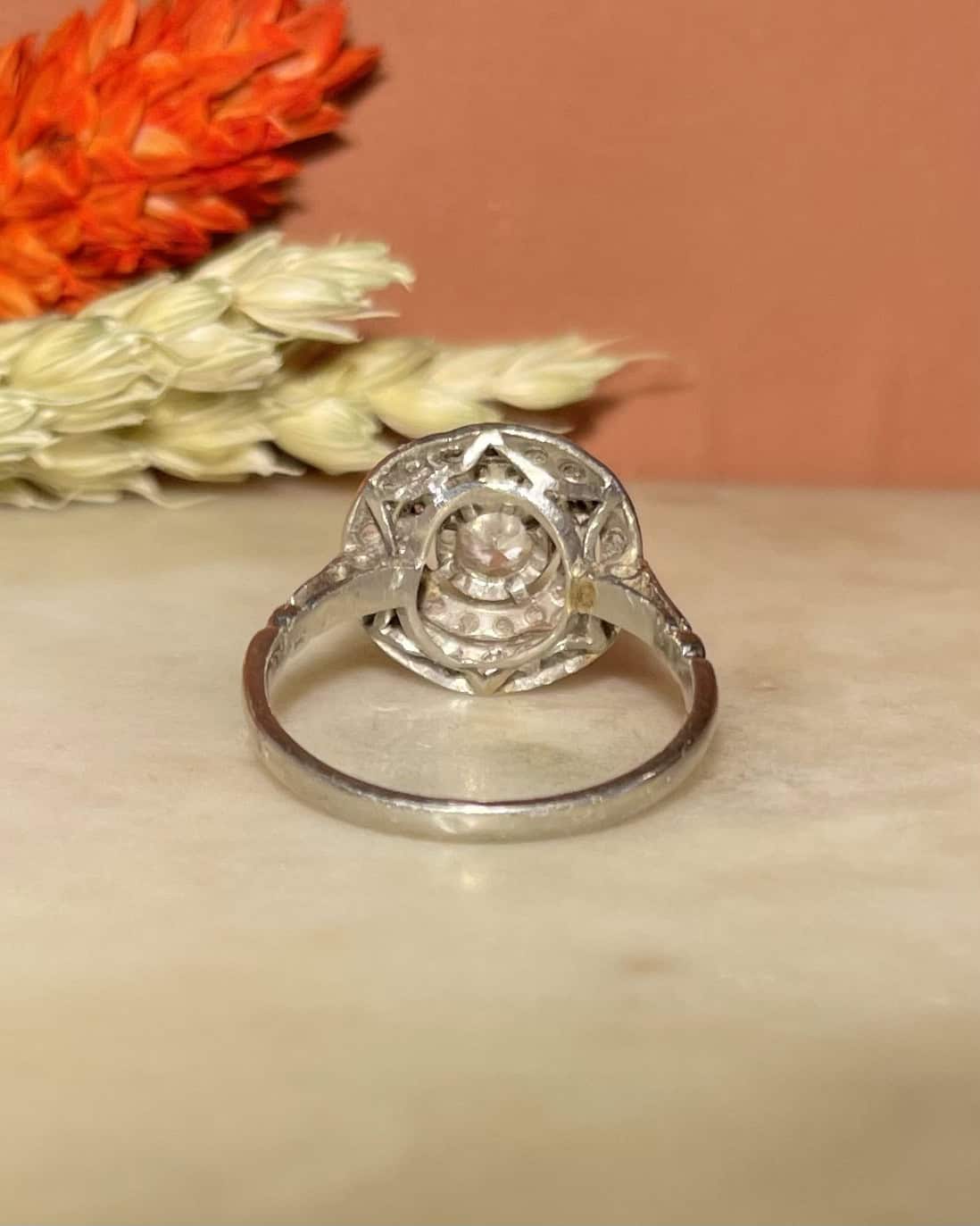 Bague Art - Déco Diamant 0.45 carat &quot;Chantal&quot; - Elliade Paris