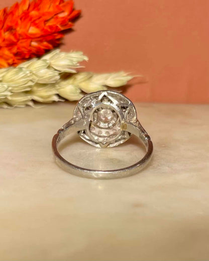 Bague Art - Déco Diamant 0.45 carat &quot;Chantal&quot; - Elliade Paris