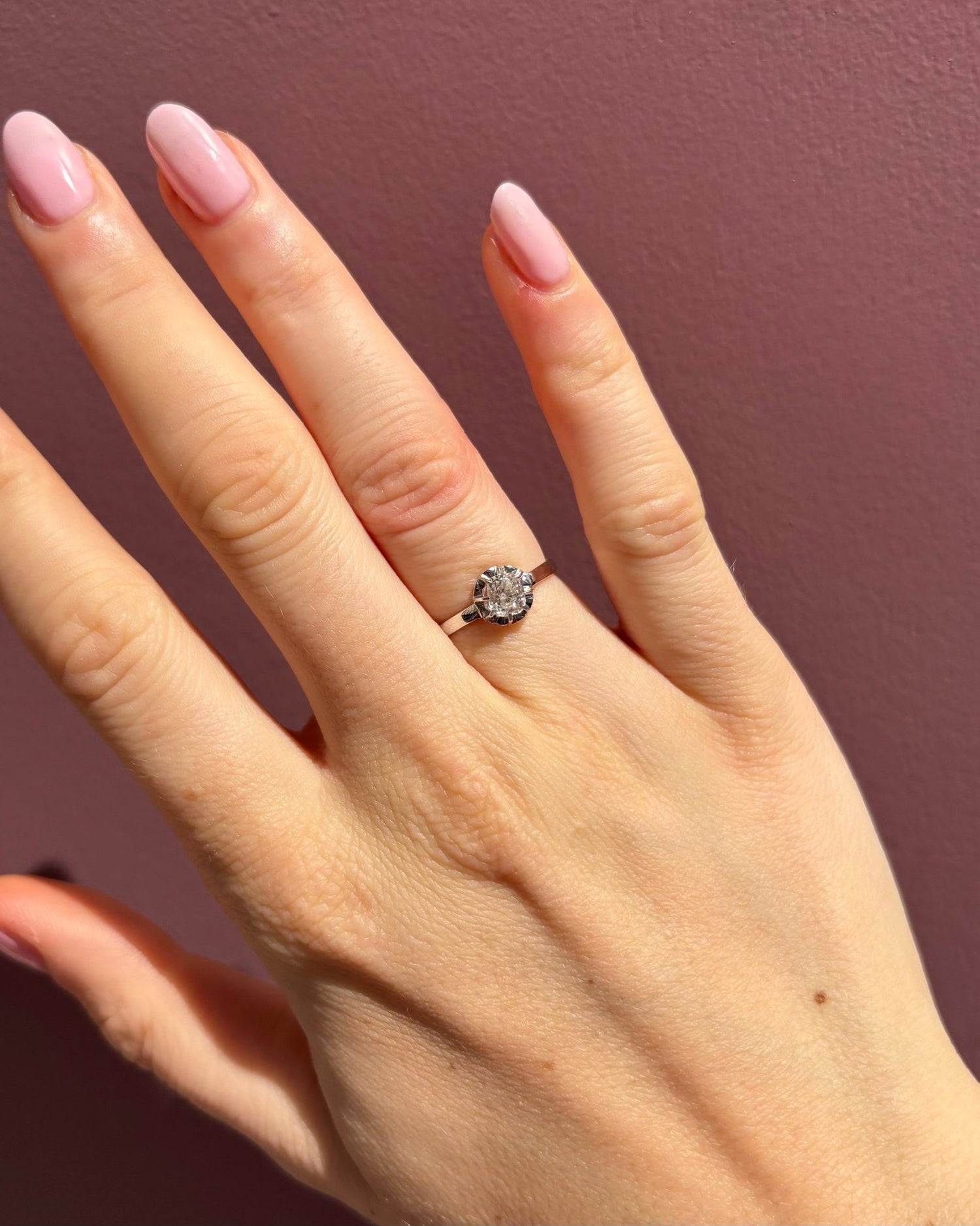 Bague Art - Déco Diamant 0.80 carat &quot;Angelina&quot; - Elliade Paris