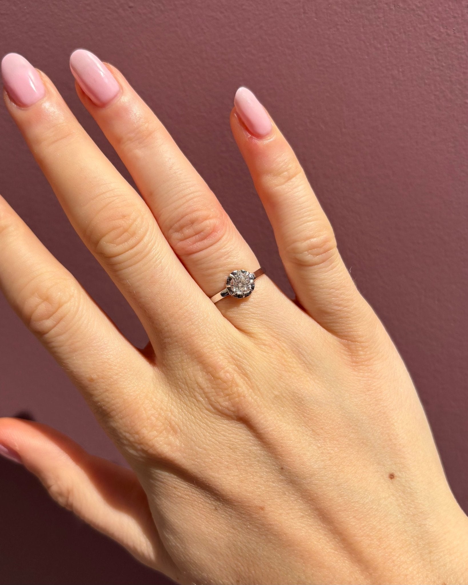 Bague Art - Déco Diamant 0.80 carat &quot;Angelina&quot; - Elliade Paris