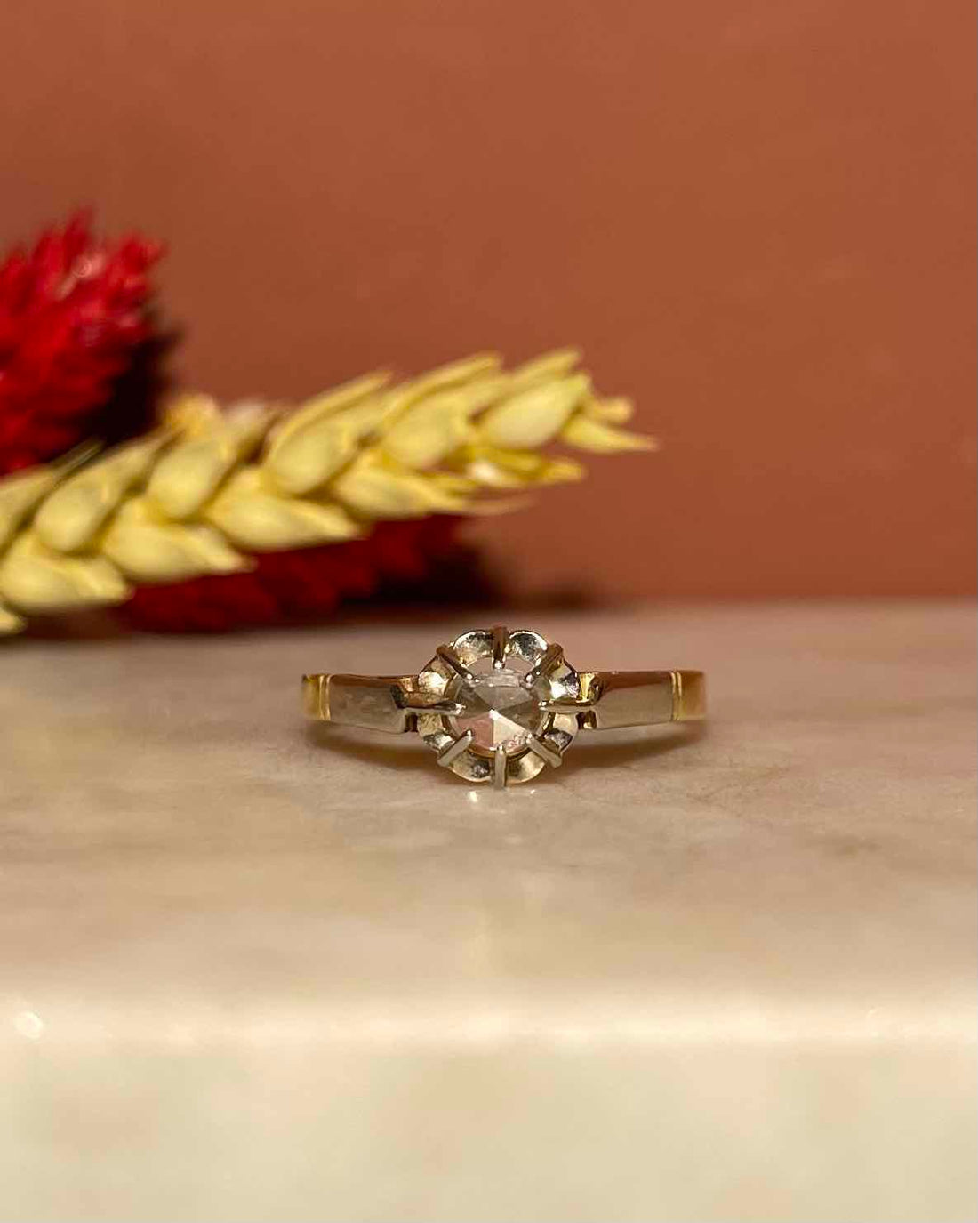 Bague Art-Déco Vintage Diamant &quot;Quincy&quot;