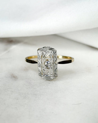 Bague Art Déco Diamant &quot;Adélie&quot; - Elliade Paris